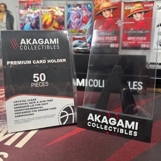 Akagami Collectibles Premium Card Holder im Stream-Setup