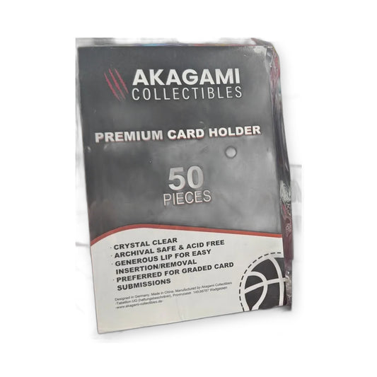 Akagami Collectibles Premium Card Holder – 50 Stück Packung