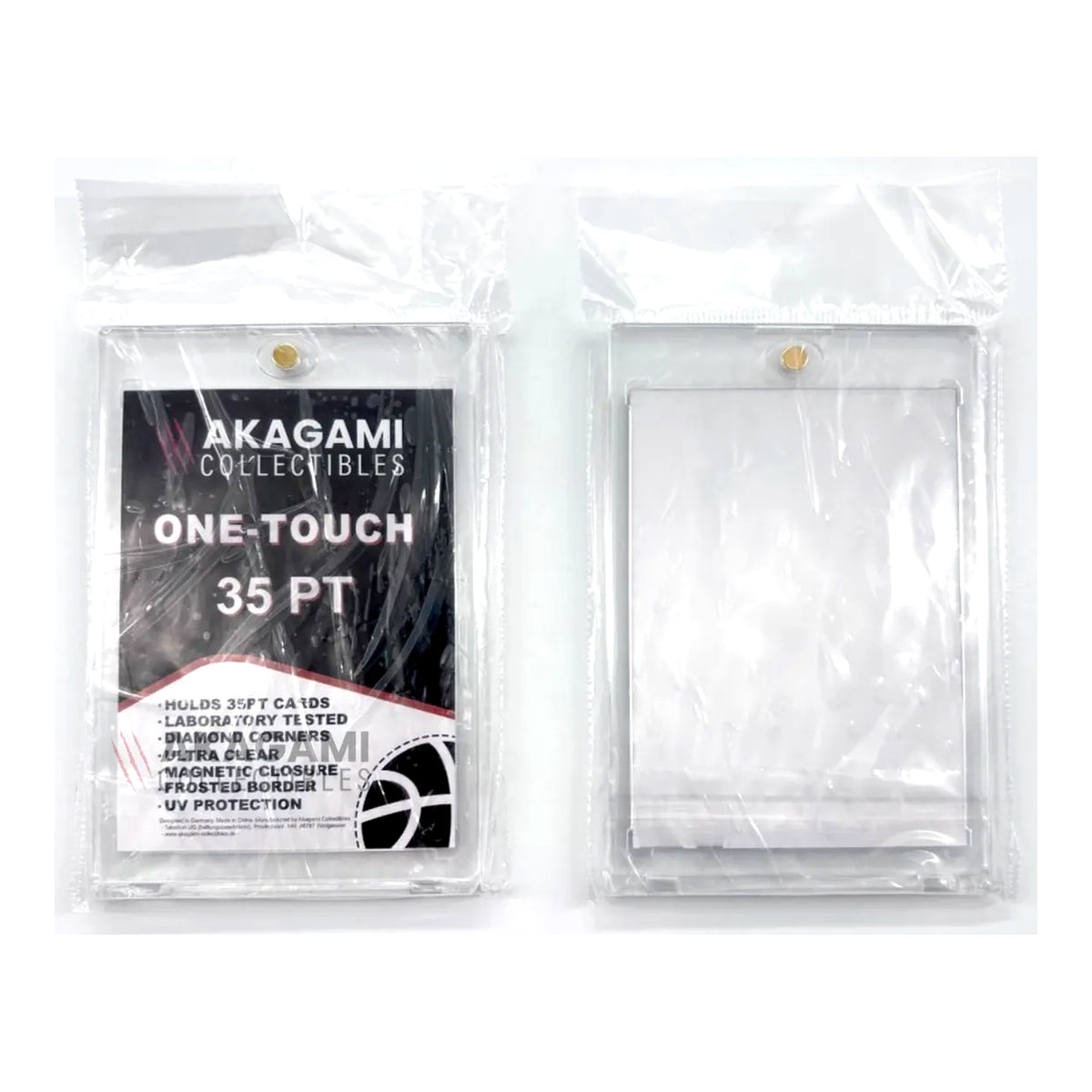 Akagami Collectibles Magnetic One-Touch 35 PT – Vorder- und Rückseite in Verpackung